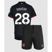 Dres West Ham United Tomas Soucek #28 Gostujuci za djecu 2024-25 Kratak Rukav (+ kratke hlače)